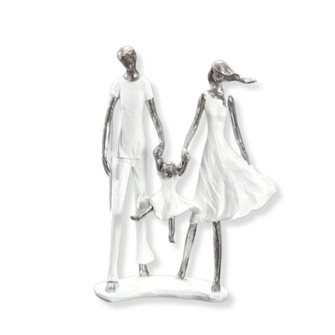 Statuette Famille <br> 3 personnes 35 cm