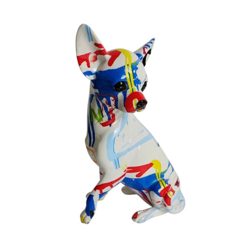 Statue Chien <br> Statuette Chihuahua 25 cm