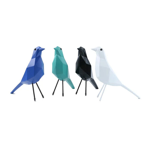 Oiseau resine origami 25 cm