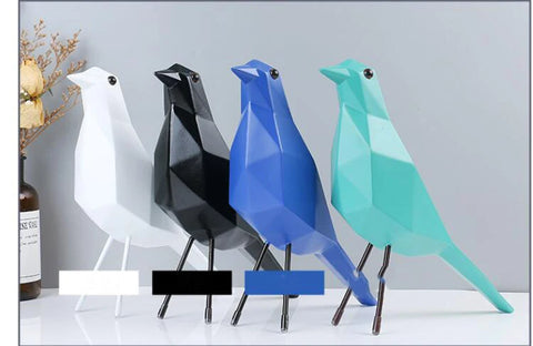 Oiseau resine origami 25 cm