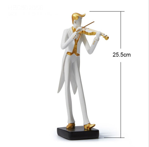 Statue Homme <br> Statuette Musicien