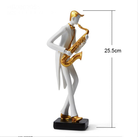 Statue Homme <br> Statuette Musicien