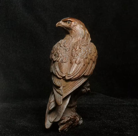 Statuette aigle en bois 9 cm