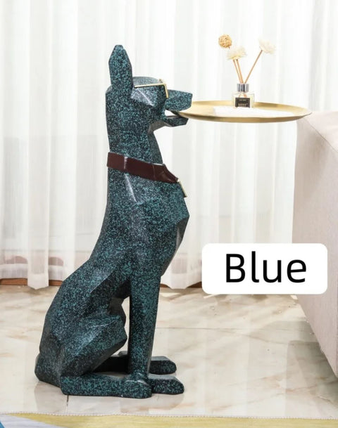 Statue Dobermann table appoint 102 cm