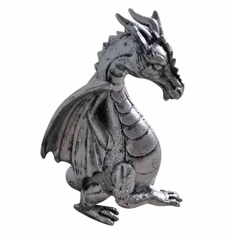 Statue dragon en résine pour extérieur / jardin 20 cm