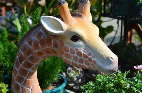 Statue girafe pour extérieur 49 cm