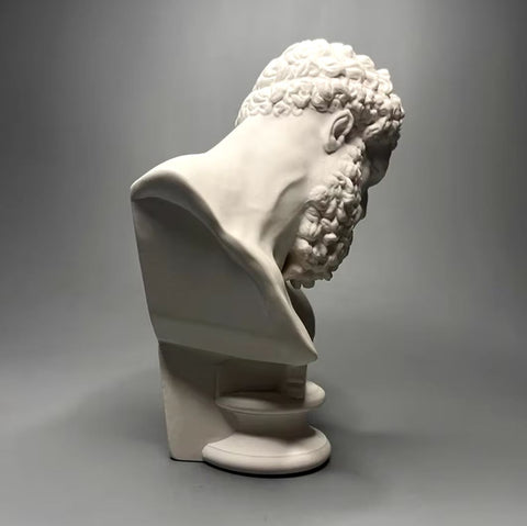 Statue buste tête hercule 16 cm