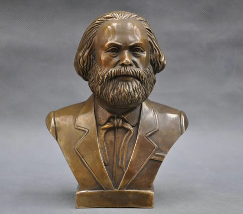 Statue buste Karl Max en Bronze 18 cm