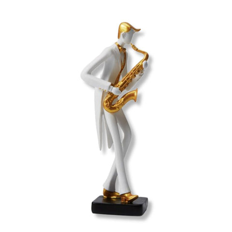 Statue Homme <br> Statuette Musicien