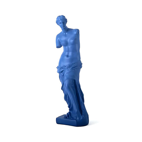 Statue Vénus de Milo bleue en résine 29 cm