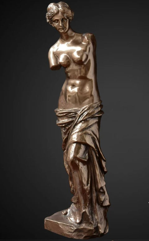 Statue Vénus de Milo effet bronze 42 cm