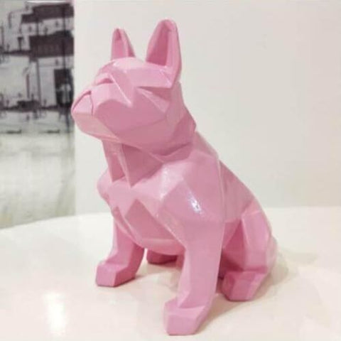 Statue Bouledogue <br/> Origami 20 cm