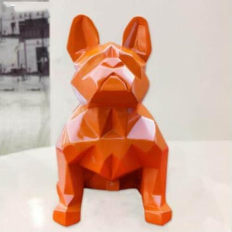 Statue Bouledogue <br/> Origami 20 cm