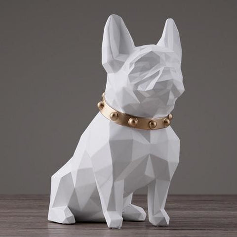 Statue Bouledogue <br/> Origami Collier 25 cm